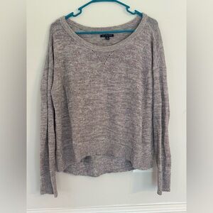 American Eagle Purple Gray Glitter Sweater women’s size large